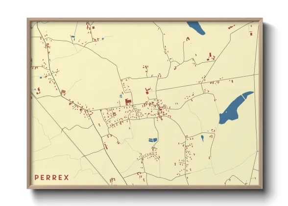 Une affiche de carte sur Perrex