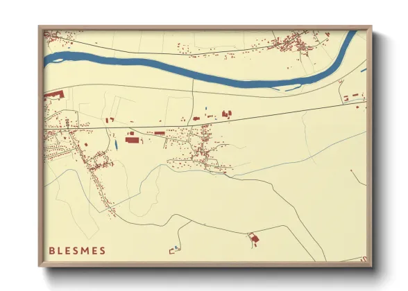 Une affiche de carte sur Blesmes