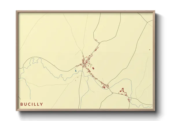 Une affiche de carte sur Bucilly