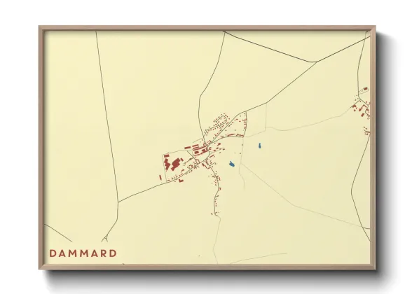 Une affiche de carte sur Dammard