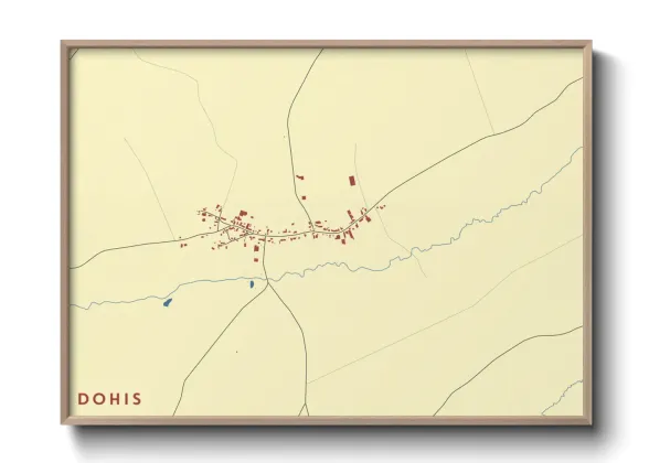 Une affiche de carte sur Dohis