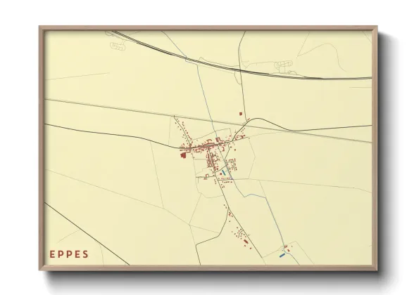 Une affiche de carte sur Eppes