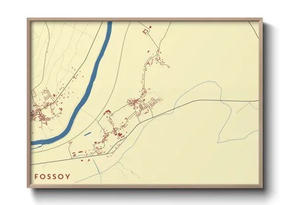 Une affiche de carte sur Fossoy