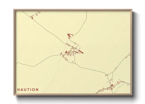 Une affiche de carte sur Haution