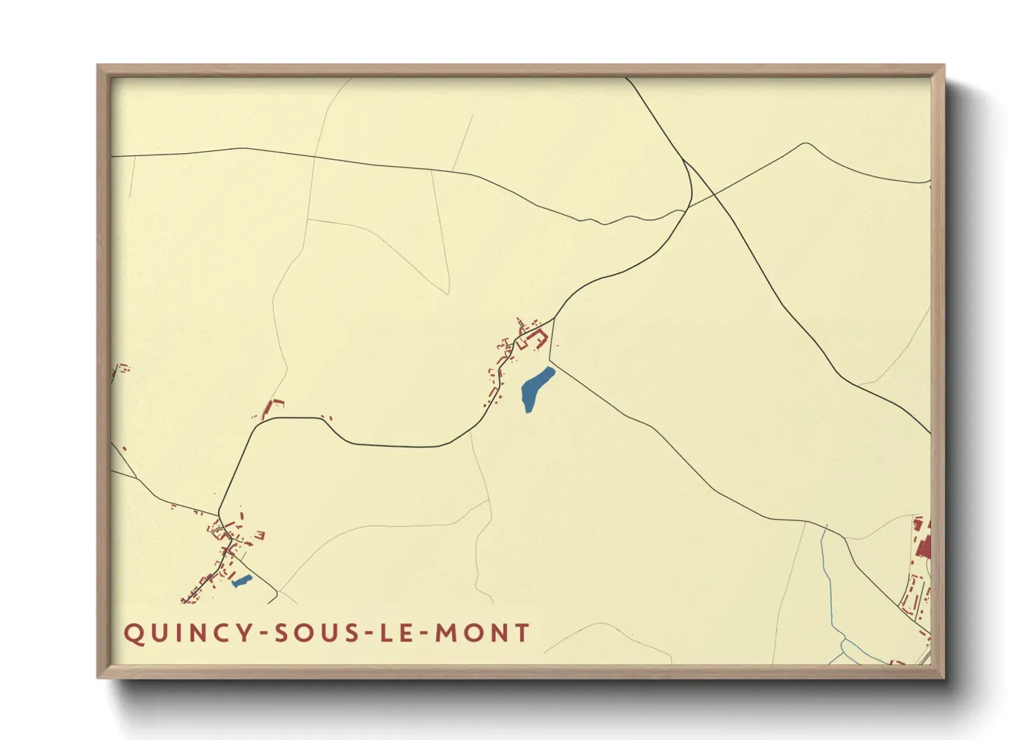 Un poster carteQuincy-sous-le-Mont