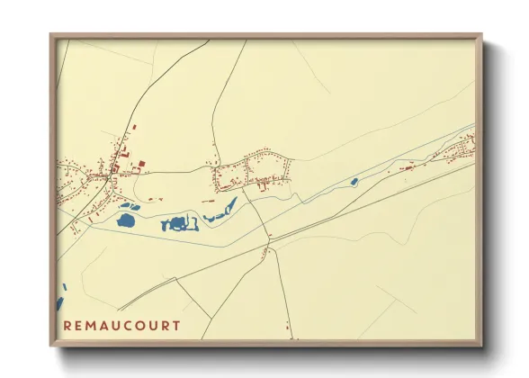 Une affiche de carte sur Remaucourt