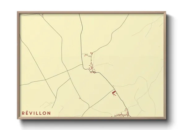 Une affiche de carte sur Révillon