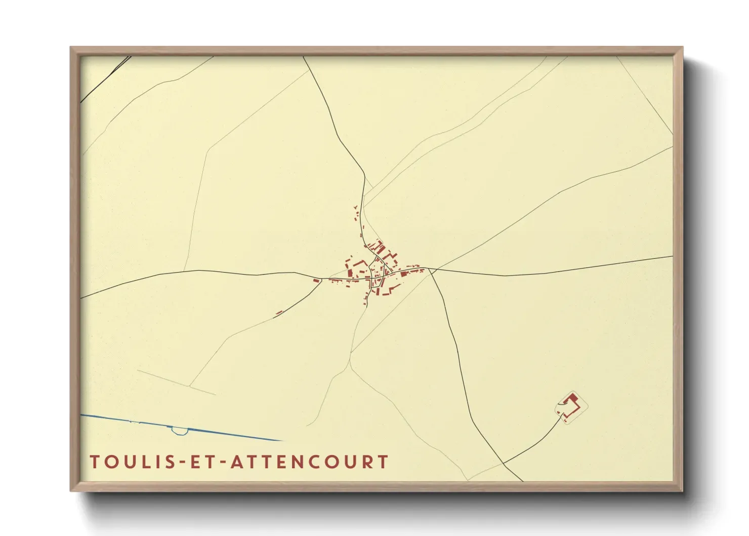 Un poster carteToulis-et-Attencourt
