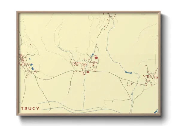 Une affiche de carte sur Trucy