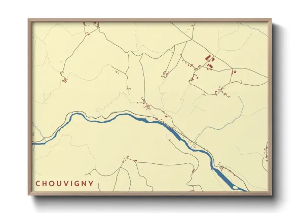 Une affiche de carte sur Chouvigny