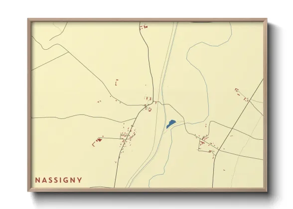 Une affiche de carte sur Nassigny