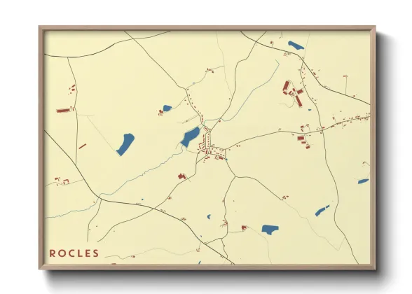 Une affiche de carte sur Rocles