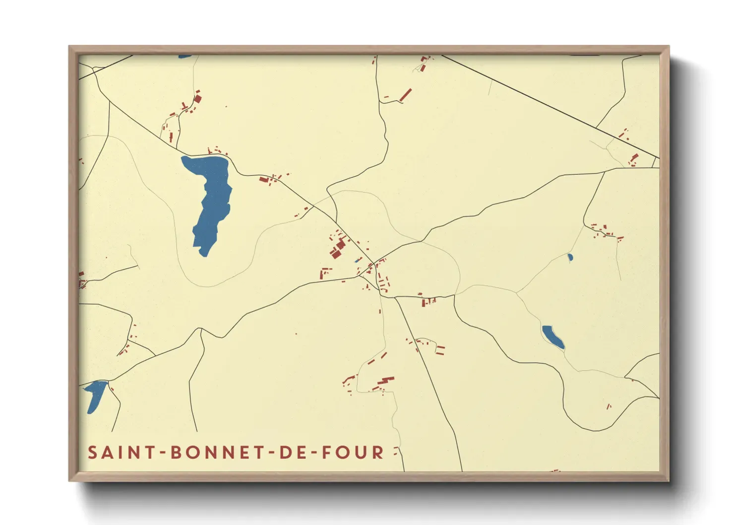 Un poster carteSaint-Bonnet-de-Four
