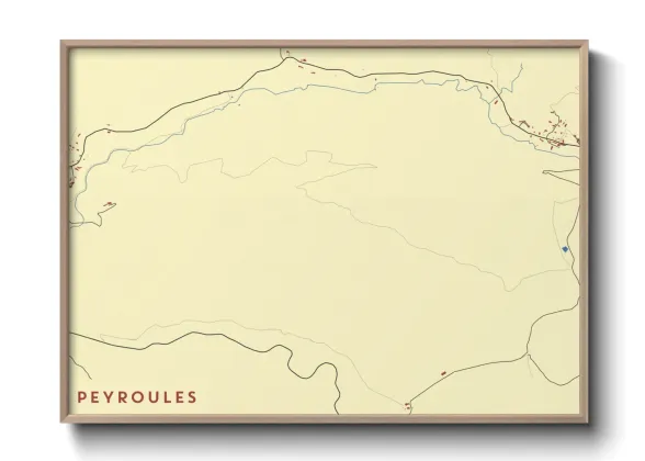 Une affiche de carte sur Peyroules