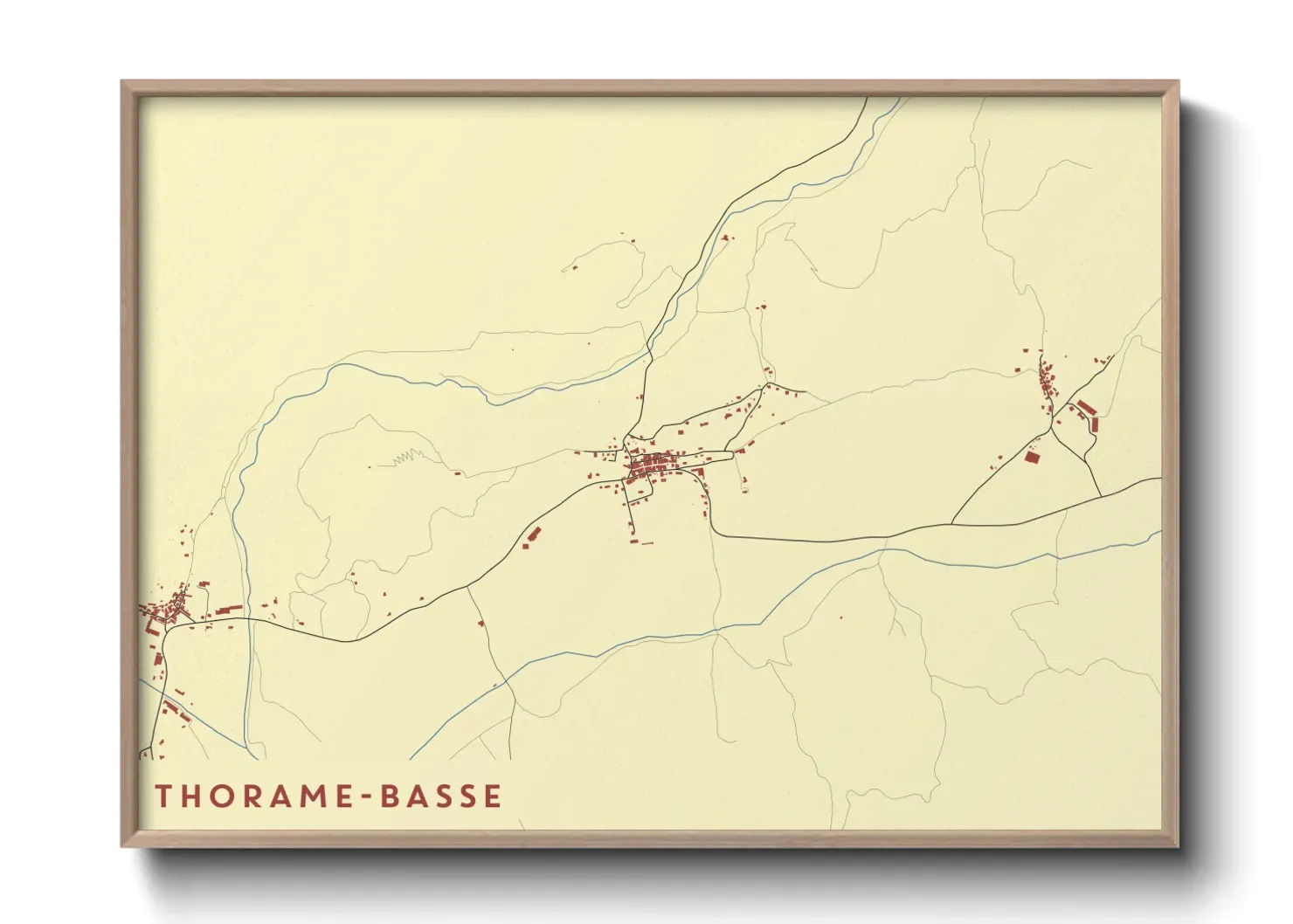 Un poster carteThorame-Basse