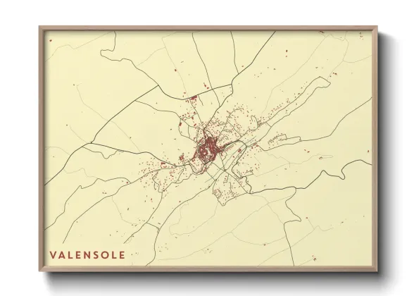 Une affiche de carte sur Valensole