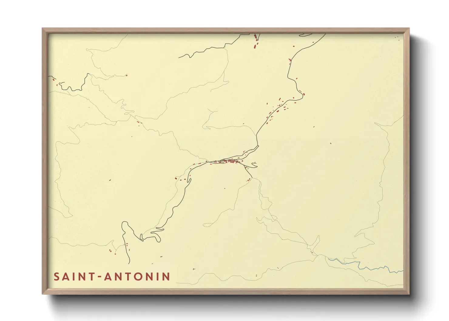 Un poster carteSaint-Antonin