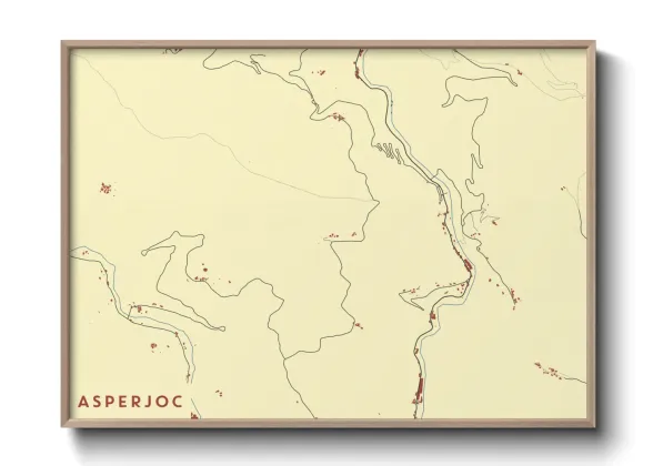 Une affiche de carte sur Asperjoc