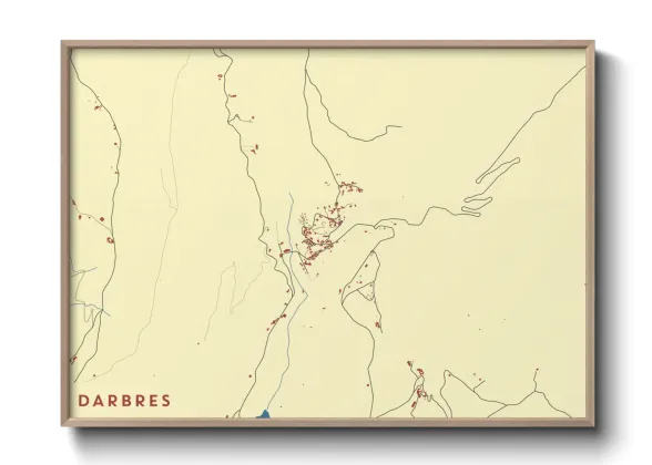Une affiche de carte sur Darbres