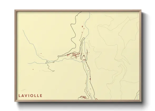 Une affiche de carte sur Laviolle