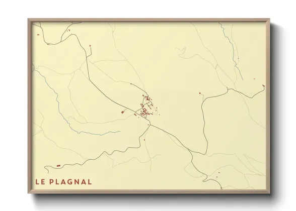 Une affiche de carte sur Le Plagnal