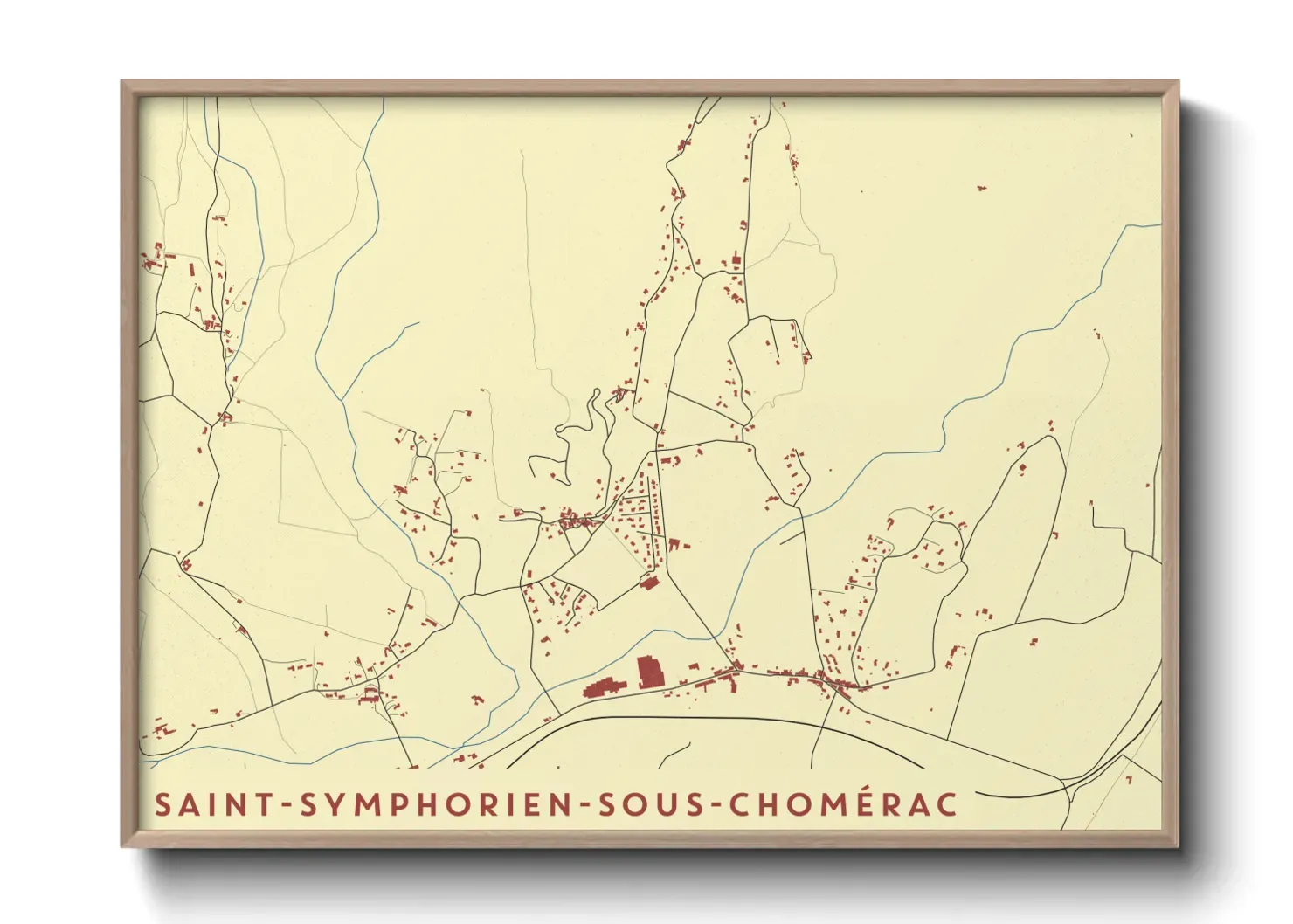 Un poster carteSaint-Symphorien-sous-Chomérac