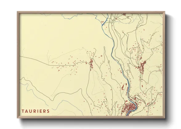 Une affiche de carte sur Tauriers