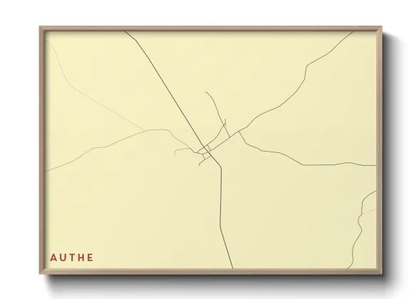 Une affiche de carte sur Authe