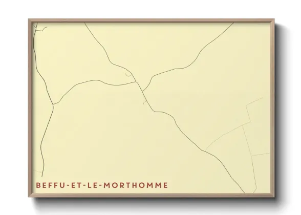 Une affiche de carte sur Beffu-et-le-Morthomme
