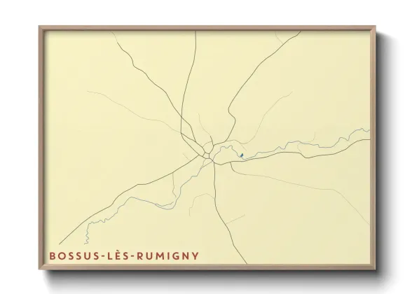 Une affiche de carte sur Bossus-lès-Rumigny