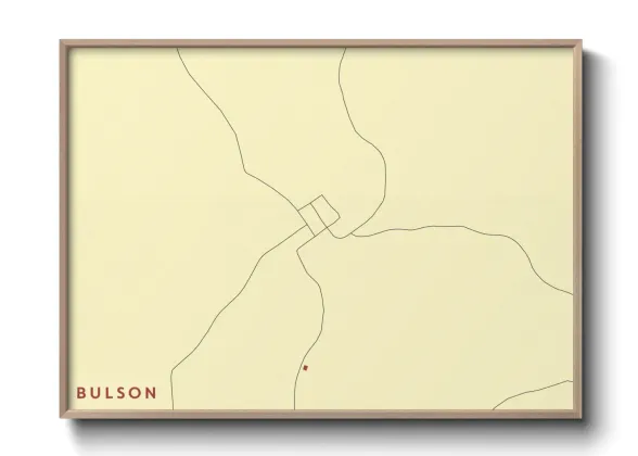 Une affiche de carte sur Bulson