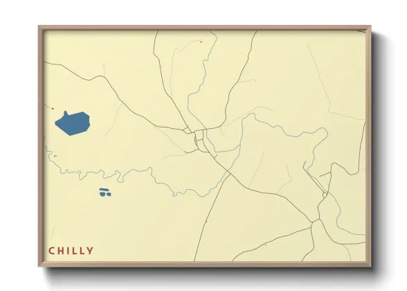 Une affiche de carte sur Chilly