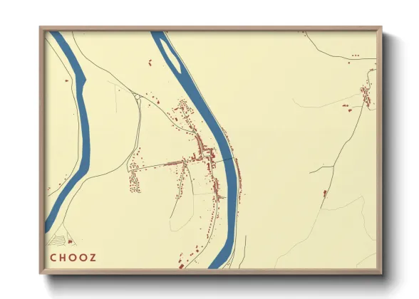 Une affiche de carte sur Chooz