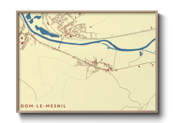 Une affiche de carte sur Dom-le-Mesnil
