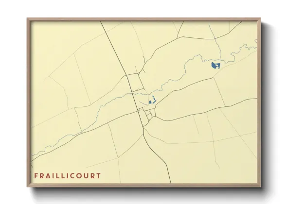 Une affiche de carte sur Fraillicourt