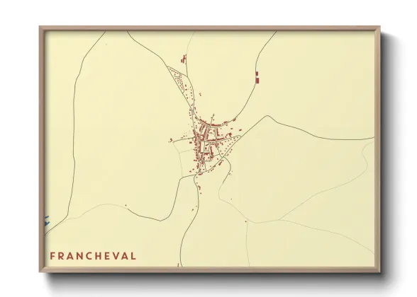 Une affiche de carte sur Francheval