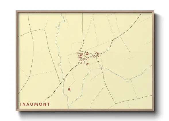 Une affiche de carte sur Inaumont