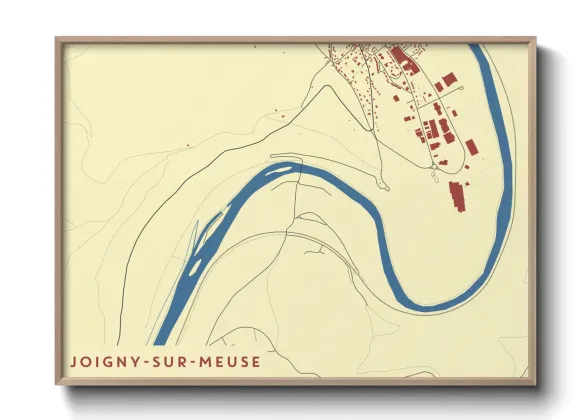 Une affiche de carte sur Joigny-sur-Meuse