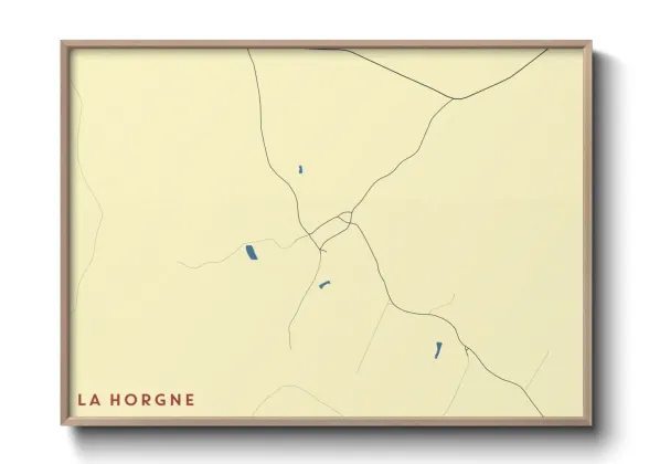 Une affiche de carte sur La Horgne