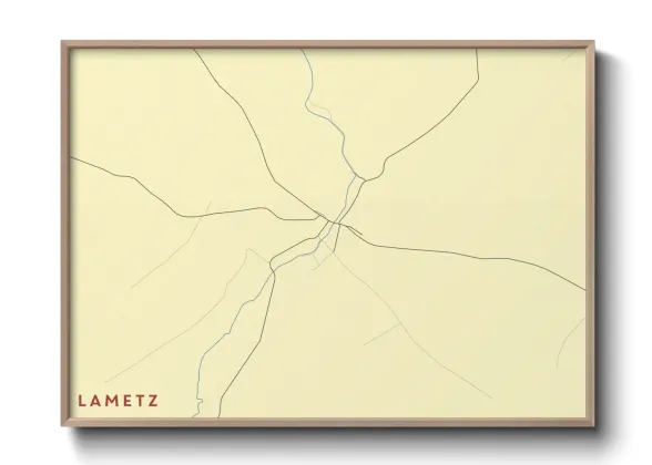 Une affiche de carte sur Lametz