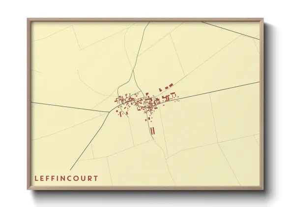 Une affiche de carte sur Leffincourt
