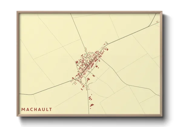 Une affiche de carte sur Machault