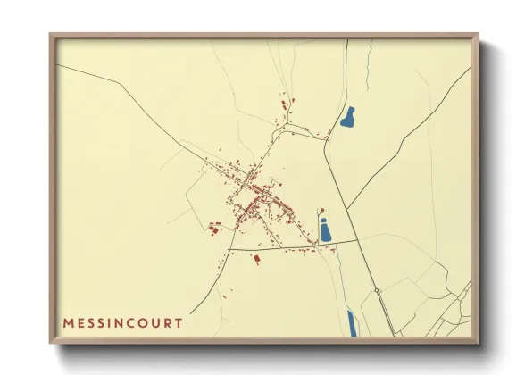 Une affiche de carte sur Messincourt