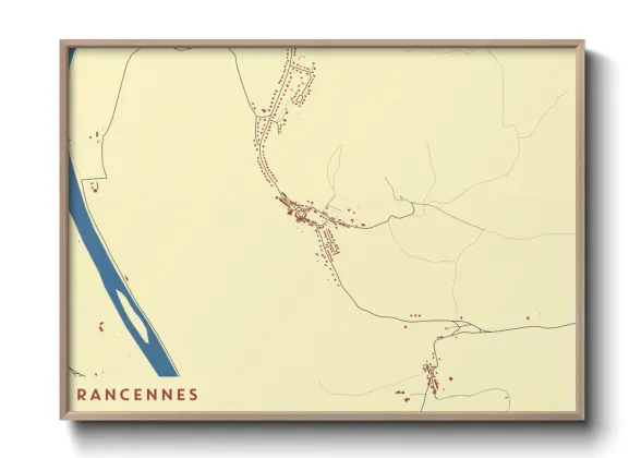 Une affiche de carte sur Rancennes