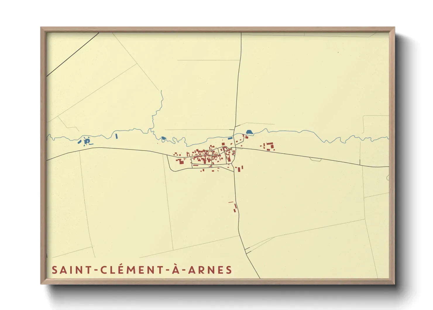 Un poster carteSaint-Clément-à-Arnes