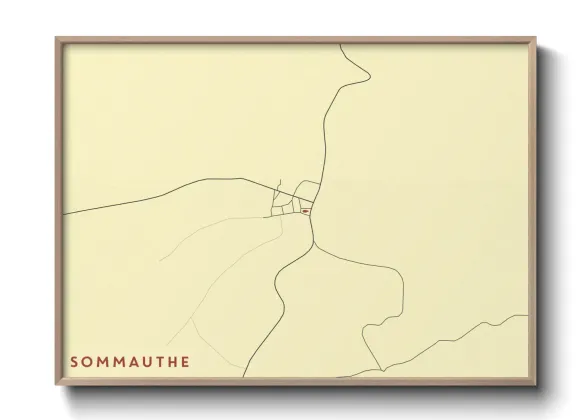 Une affiche de carte sur Sommauthe