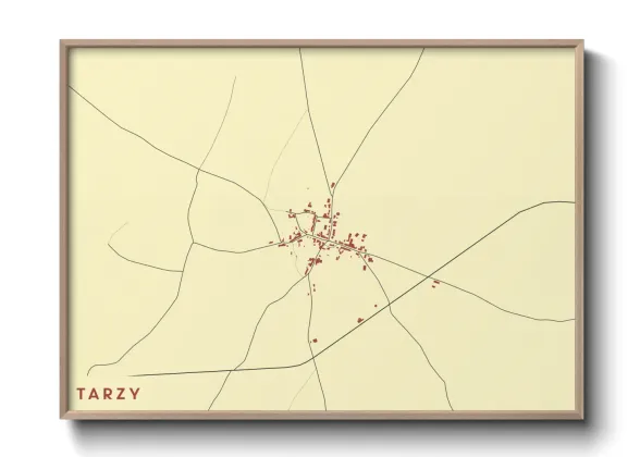 Une affiche de carte sur Tarzy