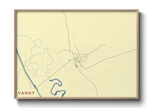 Une affiche de carte sur Vandy