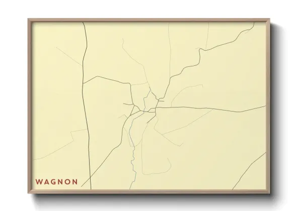 Une affiche de carte sur Wagnon