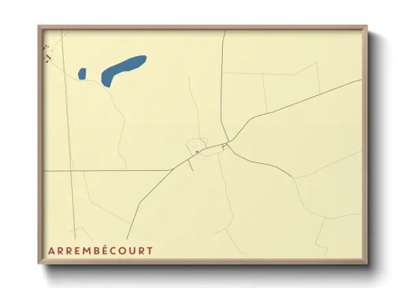 Une affiche de carte sur Arrembécourt